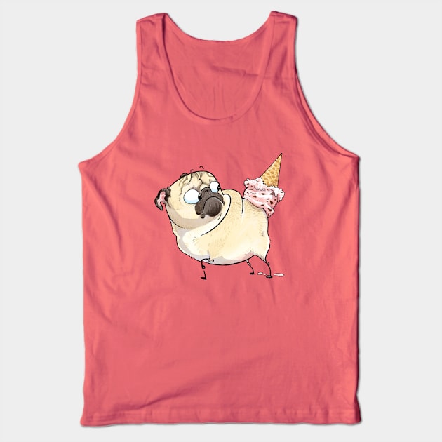 Ice Cream Oops Tank Top by Inkpug